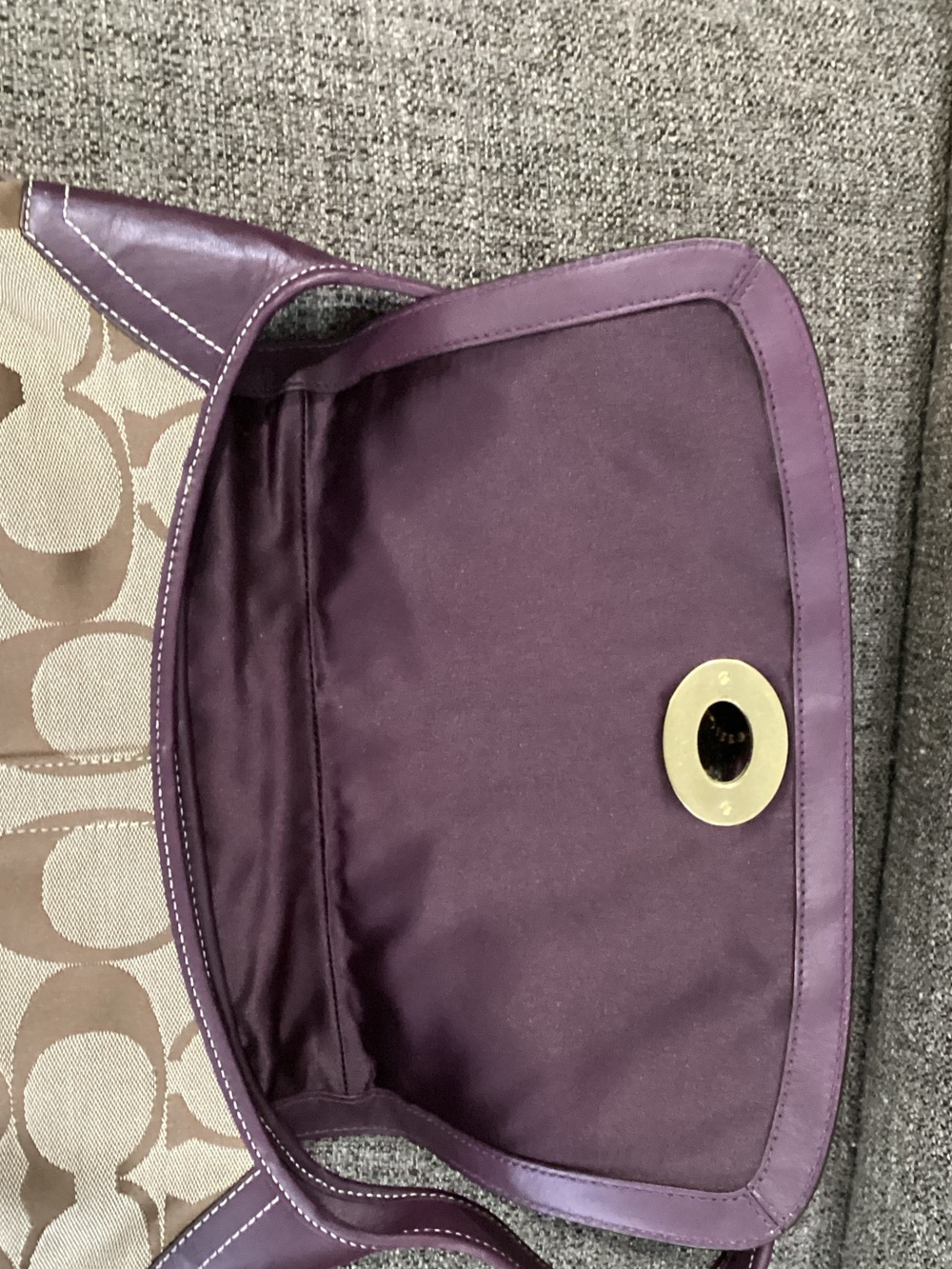 Coach 11257 Flap Ergo Shoulder bag Signature Monogram Canvas - Picture 9 of 16